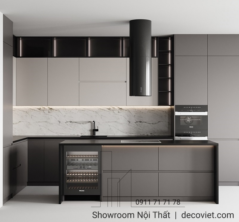 thiết kế tủ bếp hiện đại