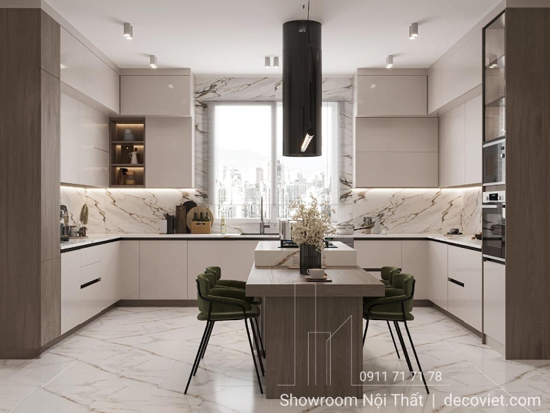 thiết kế tủ bếp gỗ cao cấp