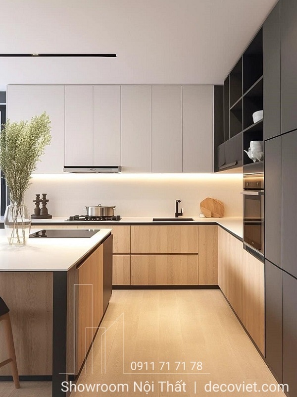 Tủ Bếp Gỗ Công Nghiệp