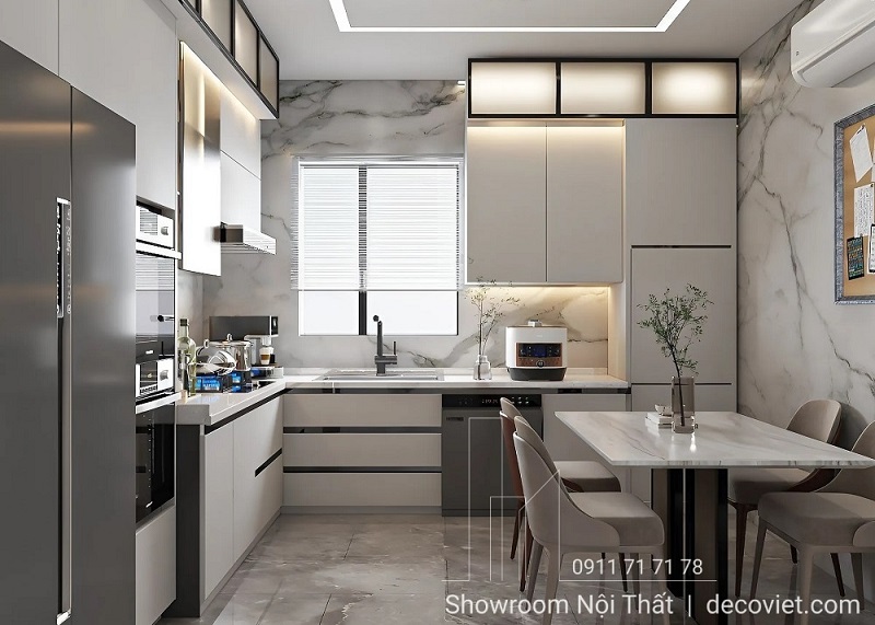 Tủ Bếp Nhỏ Chữ L