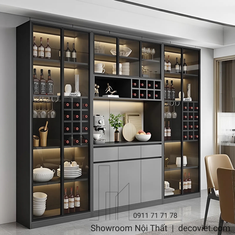 tủ rượu gỗ cao cấp