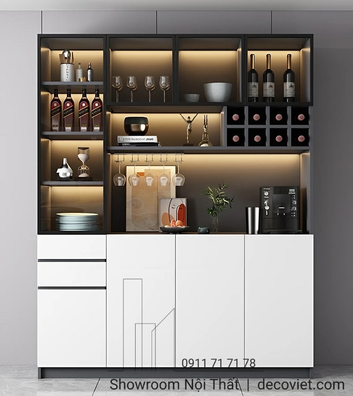 tủ rượu gỗ hiện đại