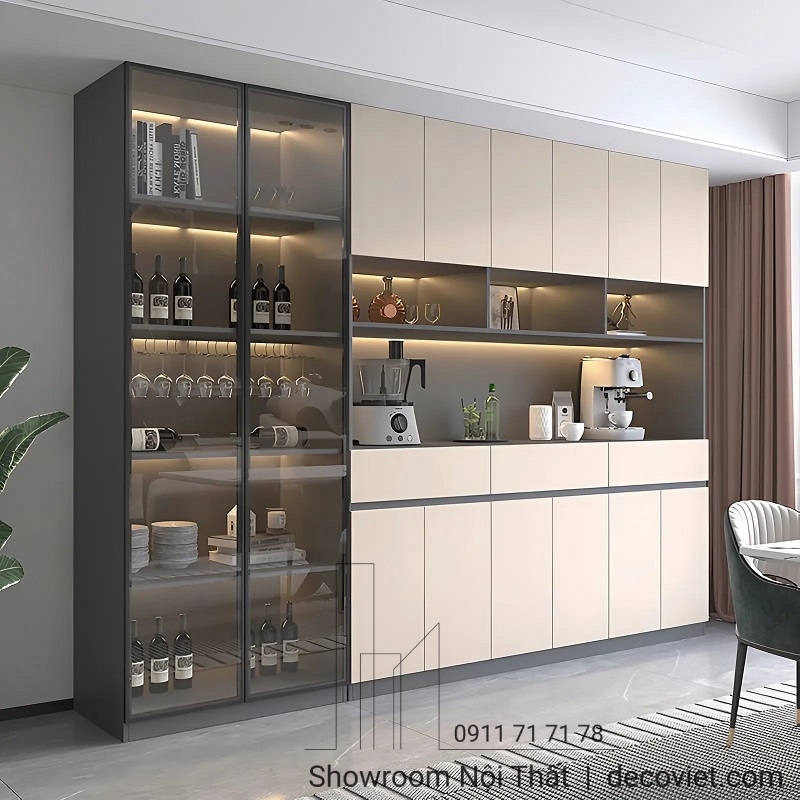 tủ rượu phòng khách