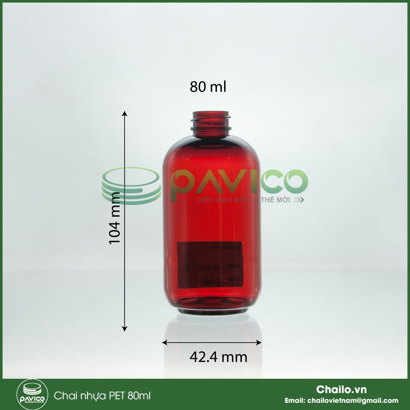 chai nhựa pet 80ml