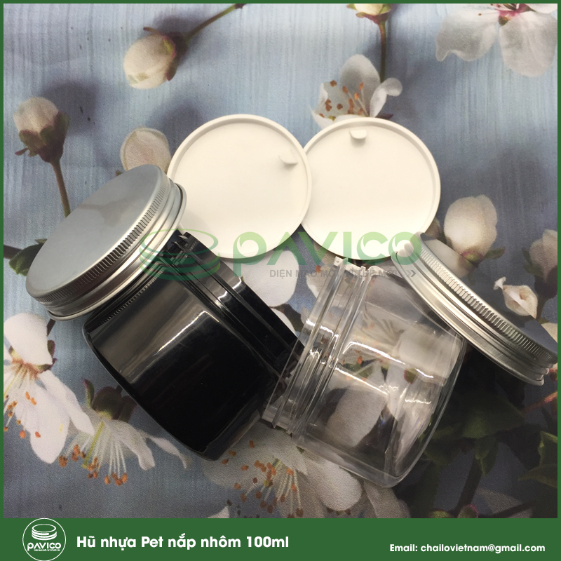 hũ nhựa pet nắp nhôm 100ml