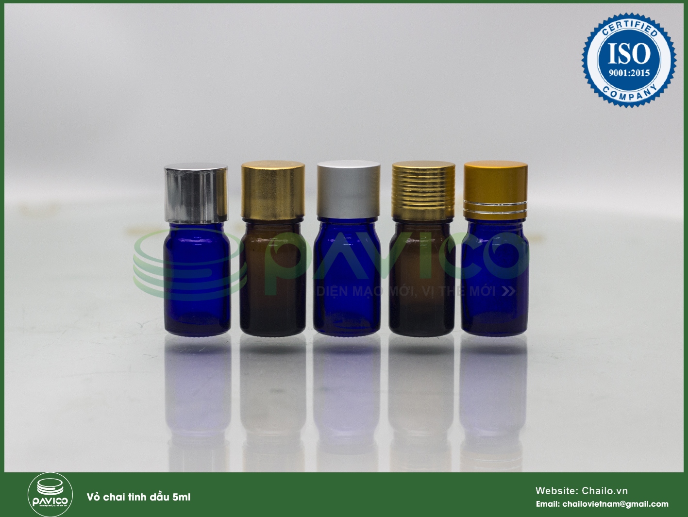 chai tinh dau 5ml nap van