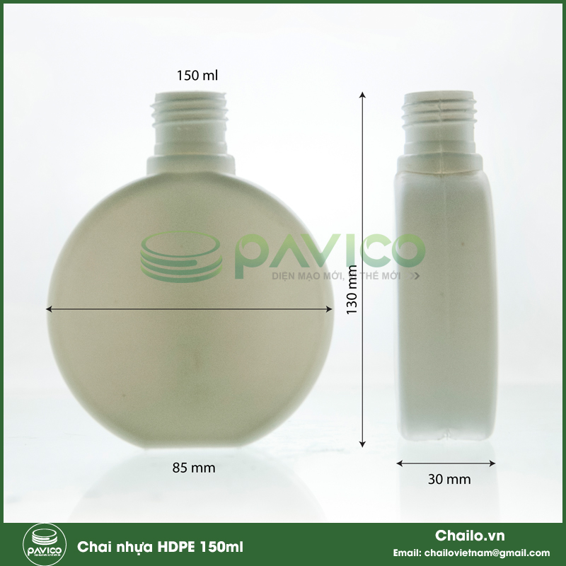 chai nhựa HDPE 150ml