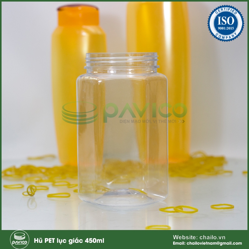 hũ nhựa pet lục giác
