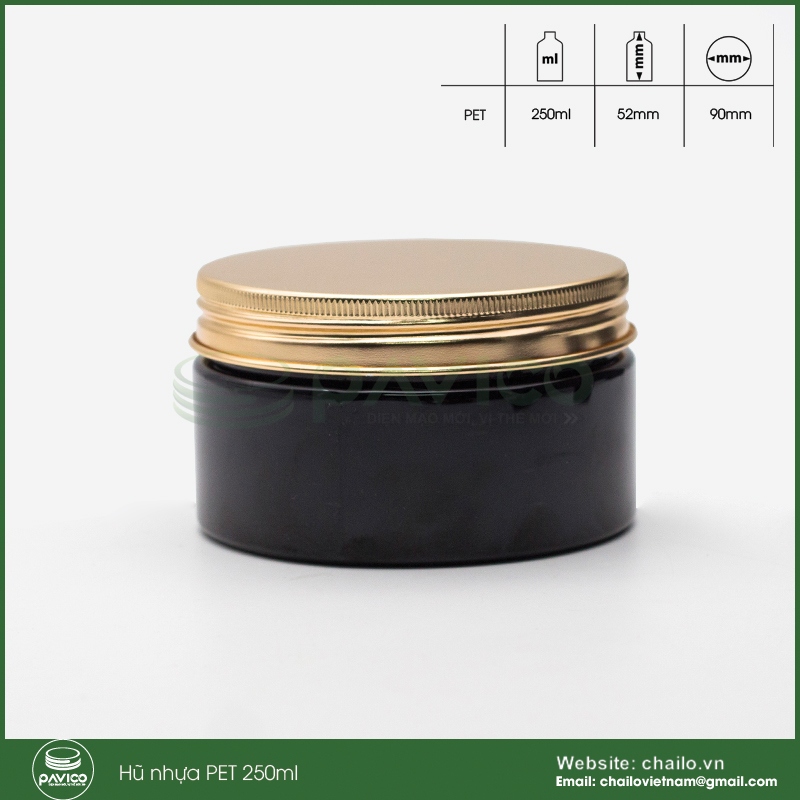 hũ nhựa 250ml