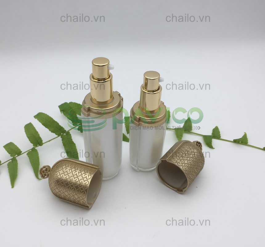 bộ 2 chai lọ đựng kem mỹ phẩm