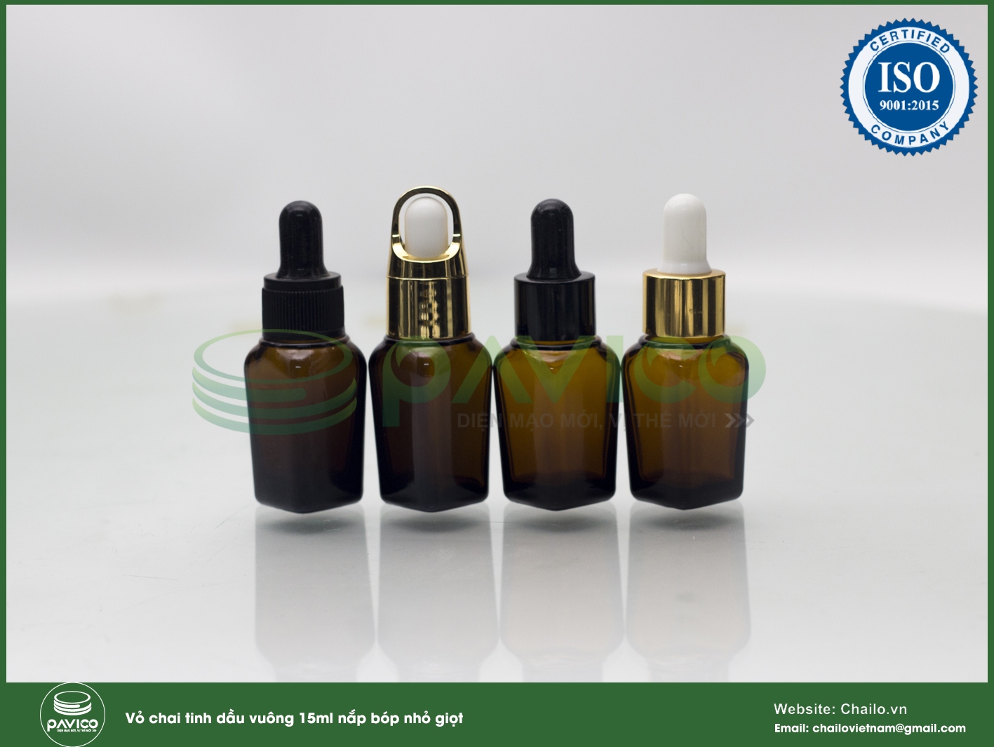 vo chai tinh dau vuong nau 15ml