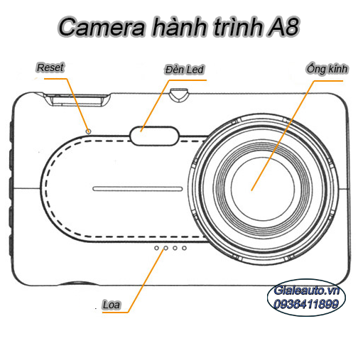 Camera hành trình A8