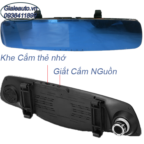 Camera hanh trinh tren guong hai cam