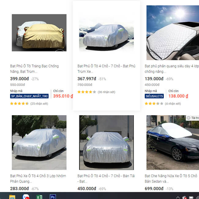 mua bạt phủ xe ô tô online