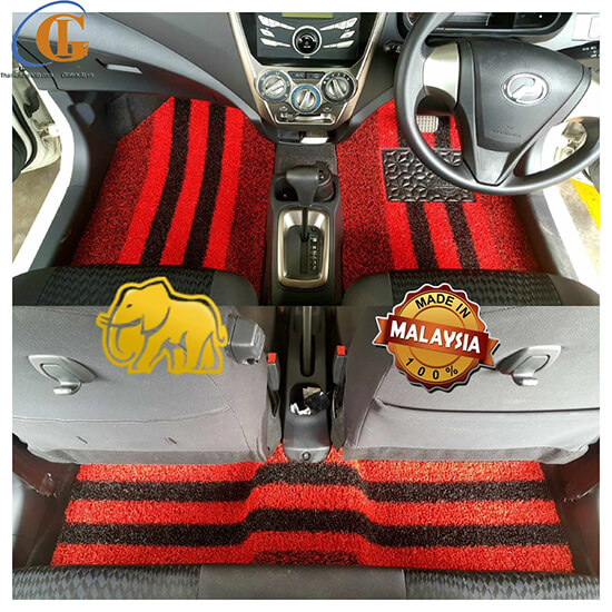 thảm lót sàn xe hơi đỏ