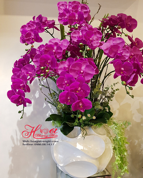 Chậu lan giả cao cấp