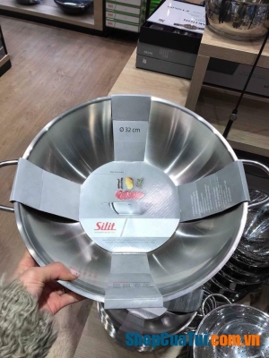 CHẢO XÀO INOX SILIT WOK 32CM