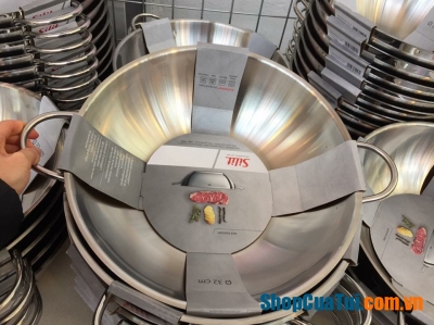 CHẢO XÀO INOX SILIT WOK 32CM