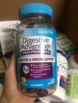 Kẹo dẻo hỗ trợ hệ tiêu hóa cho trẻ Schiff Digestive Advantage Probiotic 120 viên (nắp xanh)