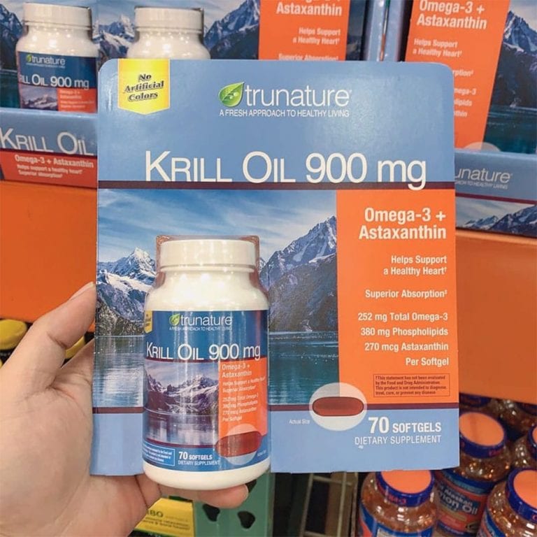 Dầu nhuyễn thể (dầu tôm) Trunature Krill Oil 900mg 70 Softgels