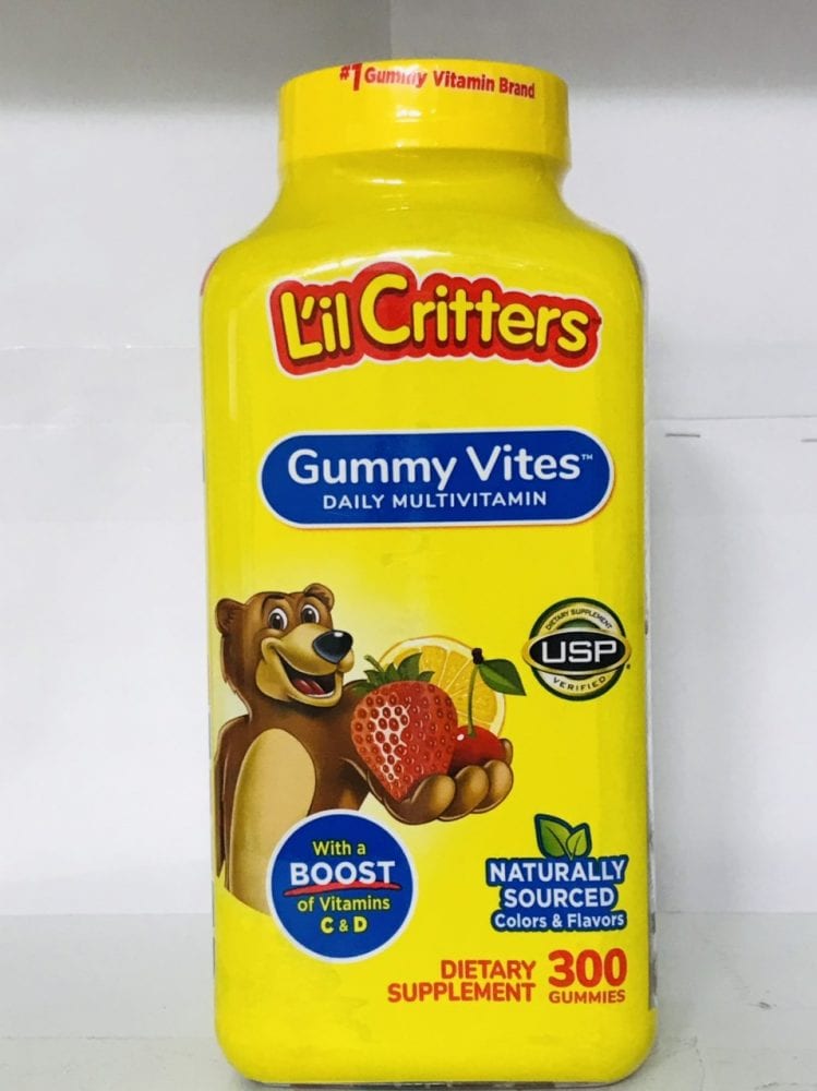 Kẹo dẻo bổ sung nhiều loại Vitamin L’il Critters Gummy Vites 300 viên