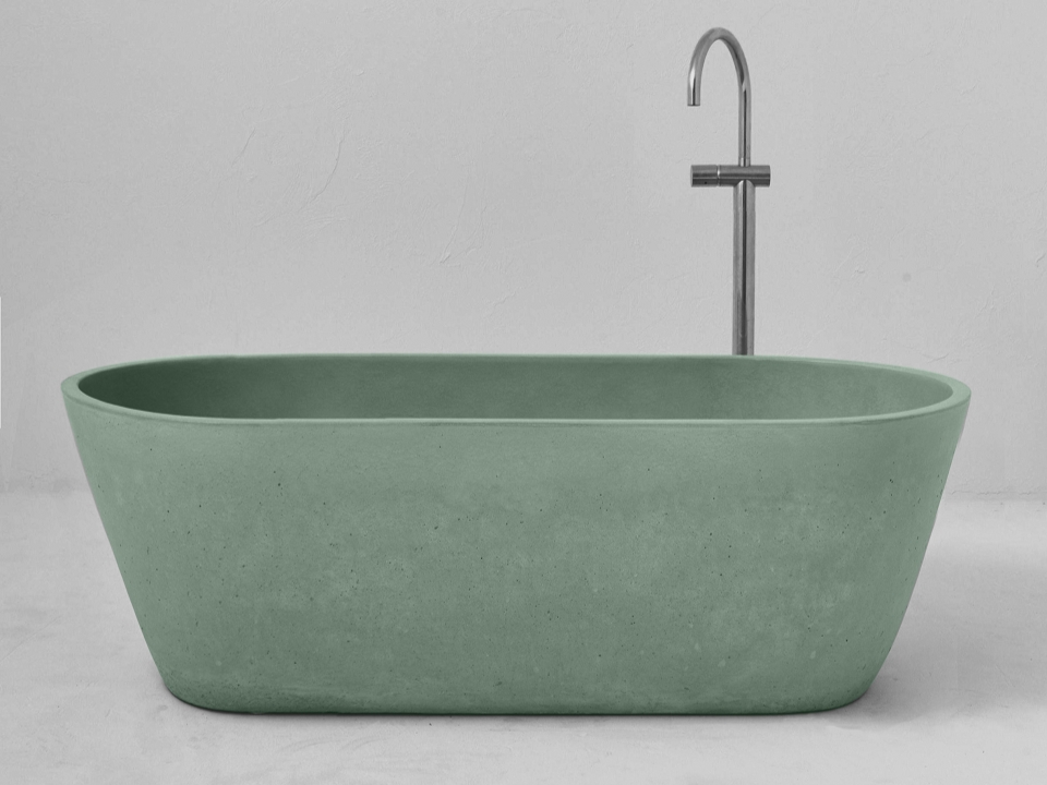 bồn tắm bê tông BLIU04 màu xanh