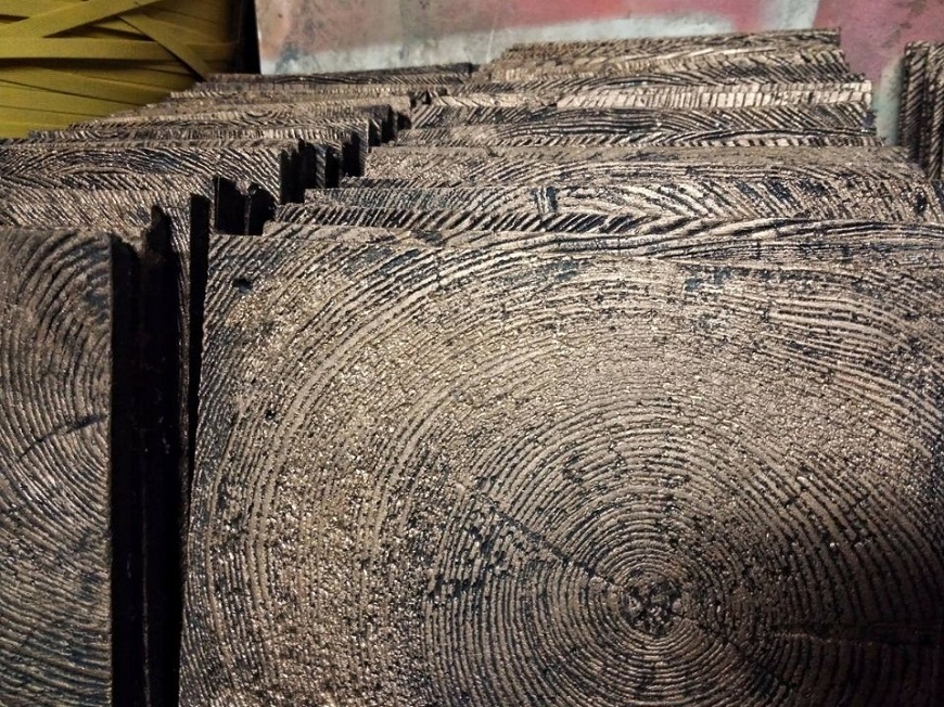 Gạch bê tông vân gỗ - sản phẩm bê tông mang tính nghệ thuật.