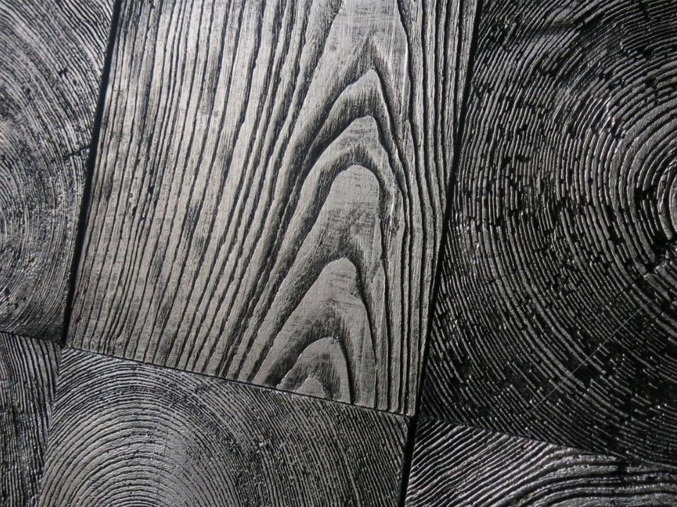 Gạch bê tông vân gỗ màu bạc