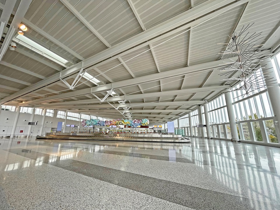 Sàn đá mài terrazzo tại sân bay vừa thẩm mỹ, dễ vệ sinh vừa tối ưu chi phí bảo trì, bảo dưỡng (Ánh sưu tầm)