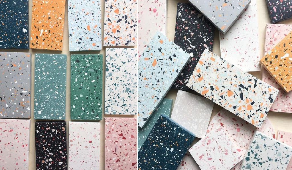 Sàn Terrazzo có cấu tạo từ các loại đá hạt nên màu sắc vô cùng đa dạng, bắt mắt (Ảnh sưu tầm)