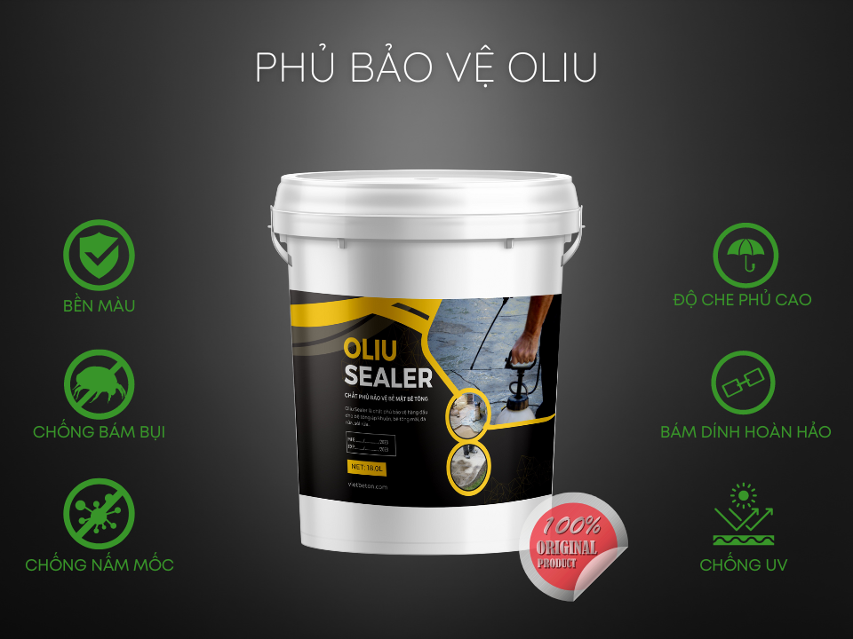 Phủ bảo vệ bê tông giúp bảo vệ sàn khỏi nấm mốc phát triển.