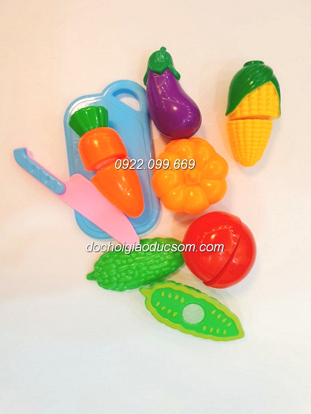 Đồ chơi cắt hoa quả bằng nhựa cho bé loại đẹp 8 chi tiết rẻ