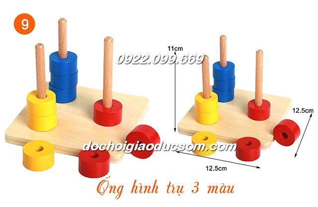 Bộ 20 món giáo cụ Montessori 0-3 tuổi hàng đẹp, giá tốt, chất lượng