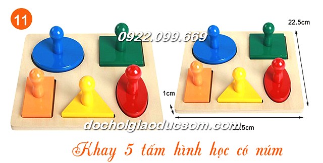 Bộ 20 món giáo cụ Montessori 0-3 tuổi giá tốt, hàng đẹp, chất lượng