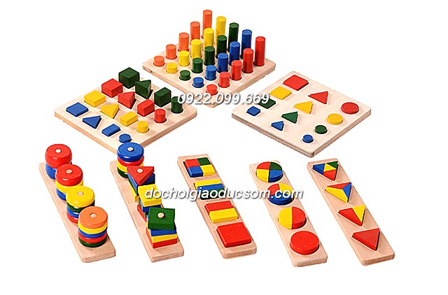 Bộ 8 món Montessori - mẫu 1