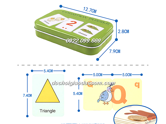 Hộp thẻ matching số - số lượng