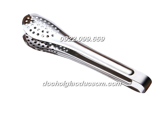 Kẹp INOX dẹt loại đầu to 13cm gắp pom pom luyện vận động tinh giá rẻ, chất lượng