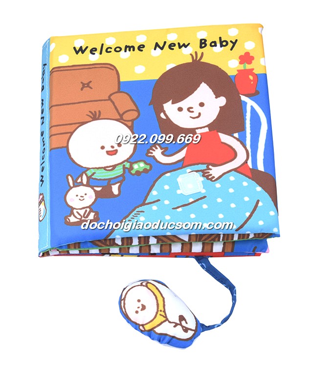 Sách vải tương tác welcom new baby - CHÀO MỪNG EM BÉ SẮP RA ĐỜI giá rẻ, hàng đẹp