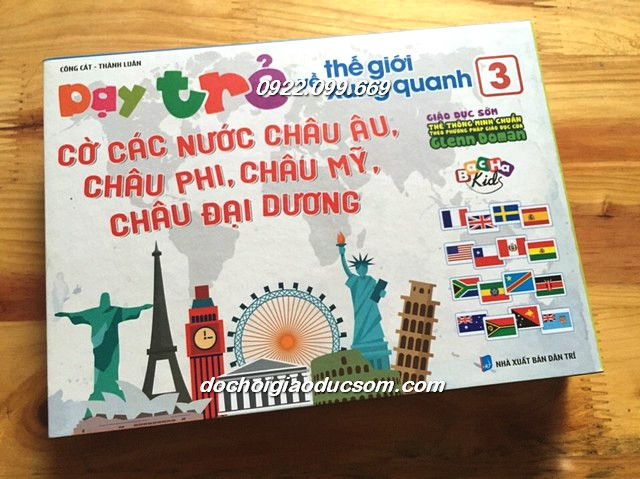 Combo FLASHCARD cờ các quốc gia trên thế giới - khổ A5