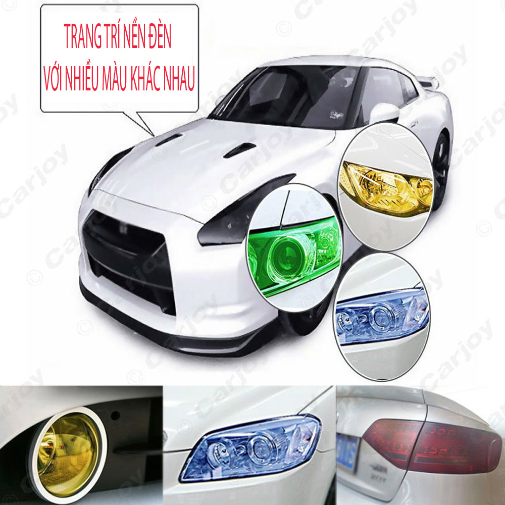 PHIN DÁN MÀU TRANG TRÍ ĐÈN XE HƠI