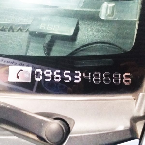 DECAL BẢNG SỐ ĐIỆN THOẠI CHO XE Ô TÔ