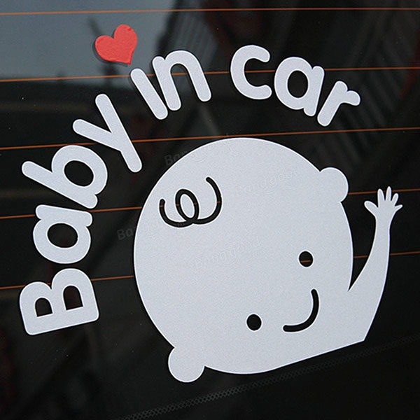 TEM DÁN BABY IN CAR