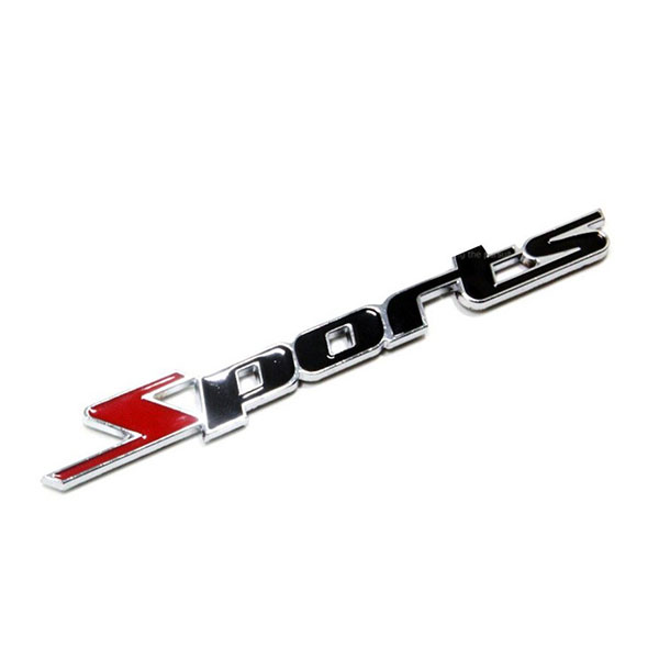 CHỮ NỔI SPORTS KIM LOẠI DÁN XE Ô TÔ