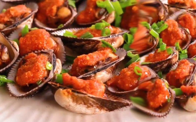 Sò lông nướng sa tế