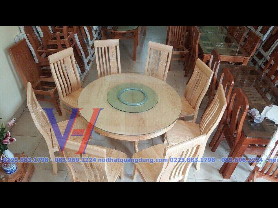bàn ăn tròn giá rẻ quang dũng hải phòng