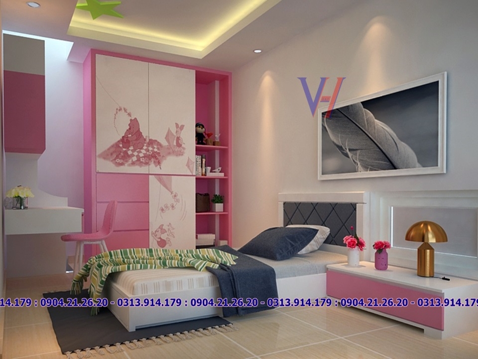 bộ phòng ngủ trẻ em đẹp với giá vô cùng ưu ái