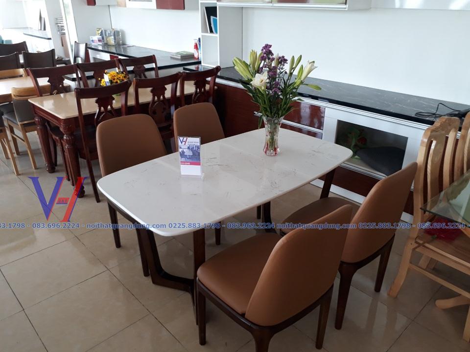 bàn ghế ăn giá rẻ nội thất quang dũng hải phòng