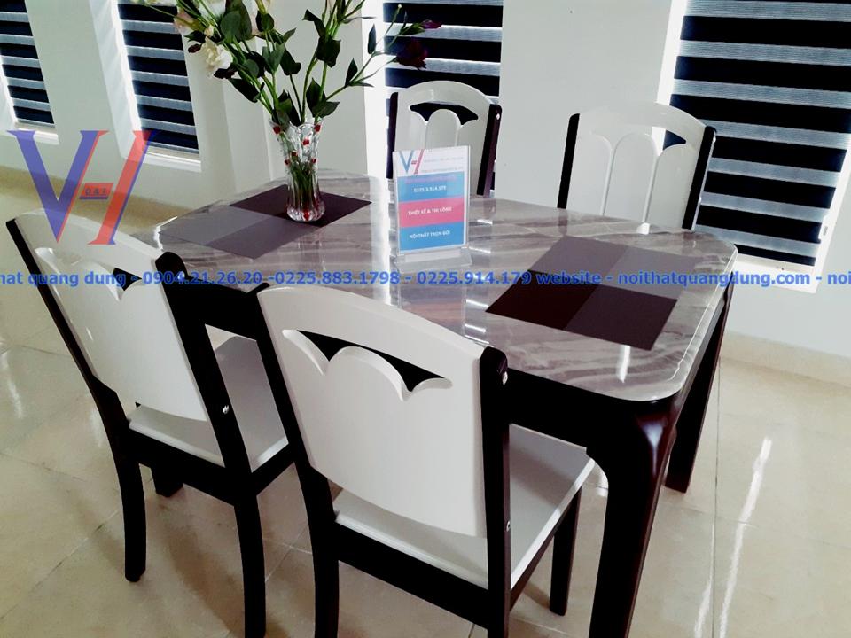siêu phẩm nhập khẩu bàn ăn 4 ghế quang dũng hải phòng