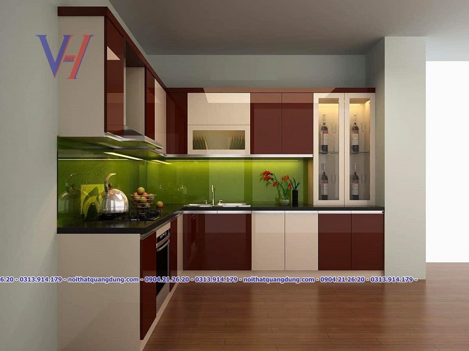 Tủ bếp Acrylic giá rẻ tại hải phòng