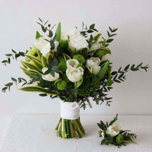  Hoa cầm tay cô dâu " Ngọt ngào" - Mẫu hoa của sự đơn giản và sang trọng 